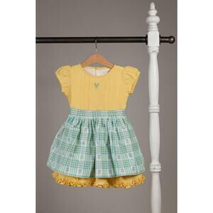 Well Dressed Wolf Marie Apron Dress Butter Cake Yellow Size 12 NWT